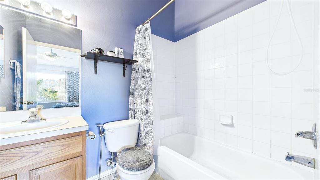 1250 Redondo Way Wesley Chapel, FL 33543 - Photo 23 of 27 a bathroom with a sink a toilet and a bathtub