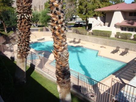 2857 North Los Felices Road, Unit 217 Palm Springs, CA 92262 - Photo 7 of 12 a view of yard from terrace