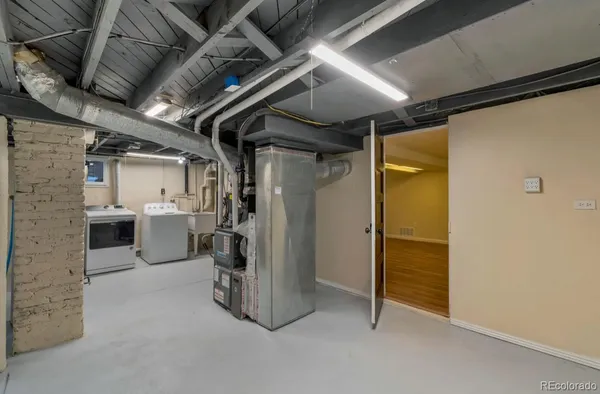 a view of a storage room