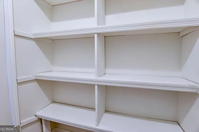 a close view of closet