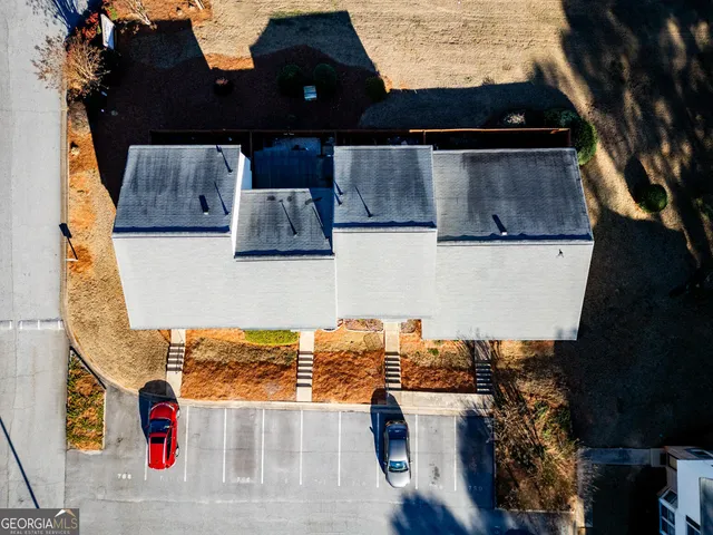 an aerial view of a city