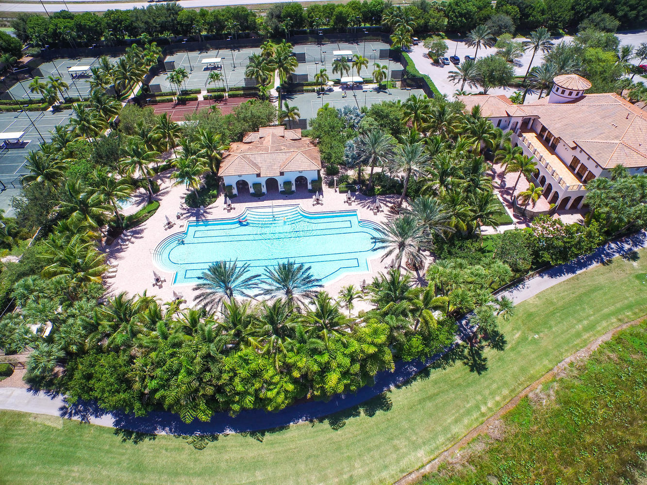 17746 Lake Azure Way Boca Raton, FL 33496 - Photo 47 of 50 a view of a house with a yard and garden