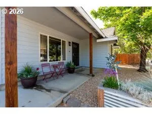 a view of a house with sitting area
