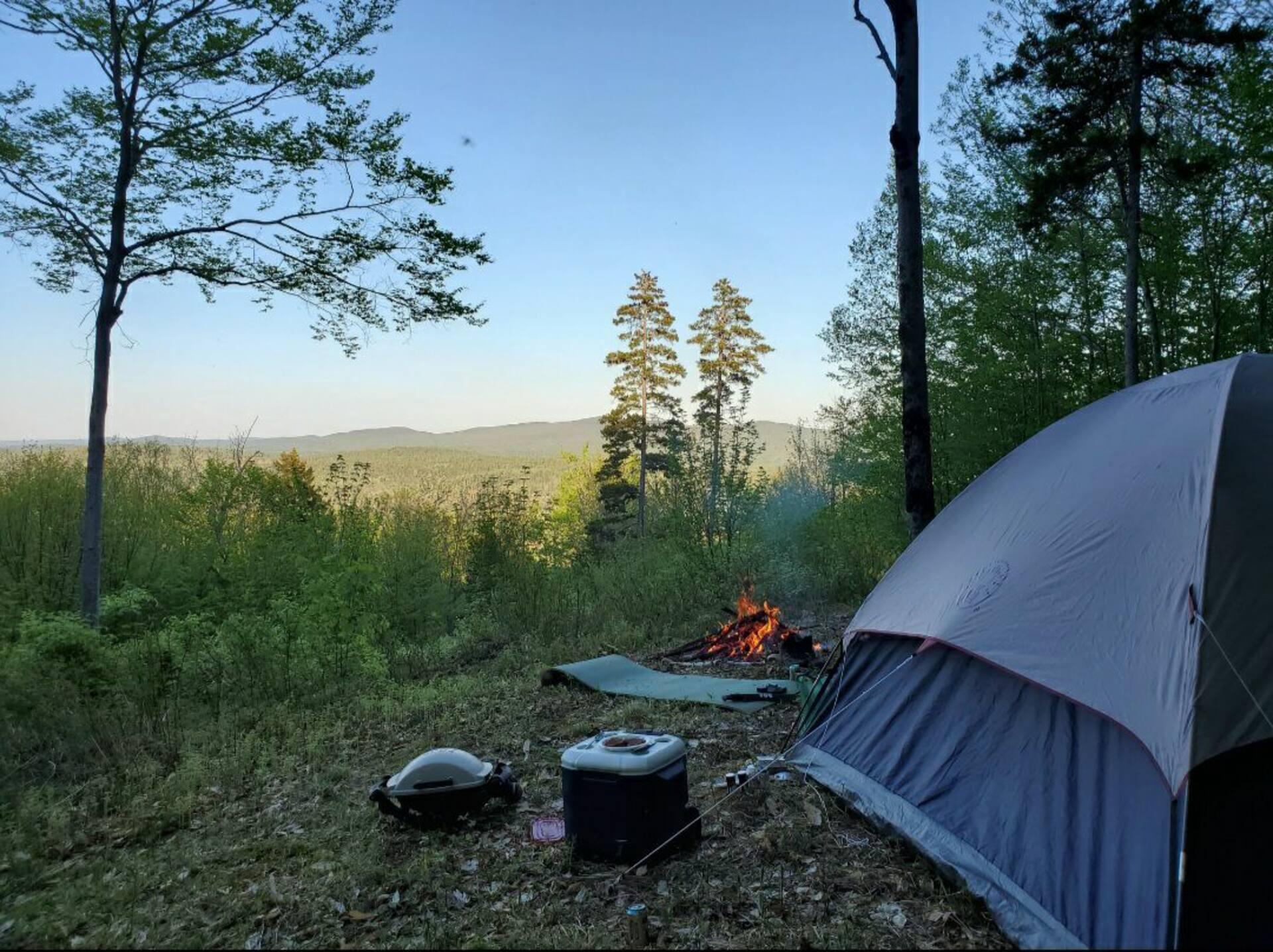 341 Outlook Road Woodstock, ME 04219 - Photo 91 of 114 One of Two Cleared Campsite Location