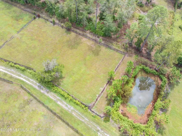 a view of an outdoor space and a swimming pool
