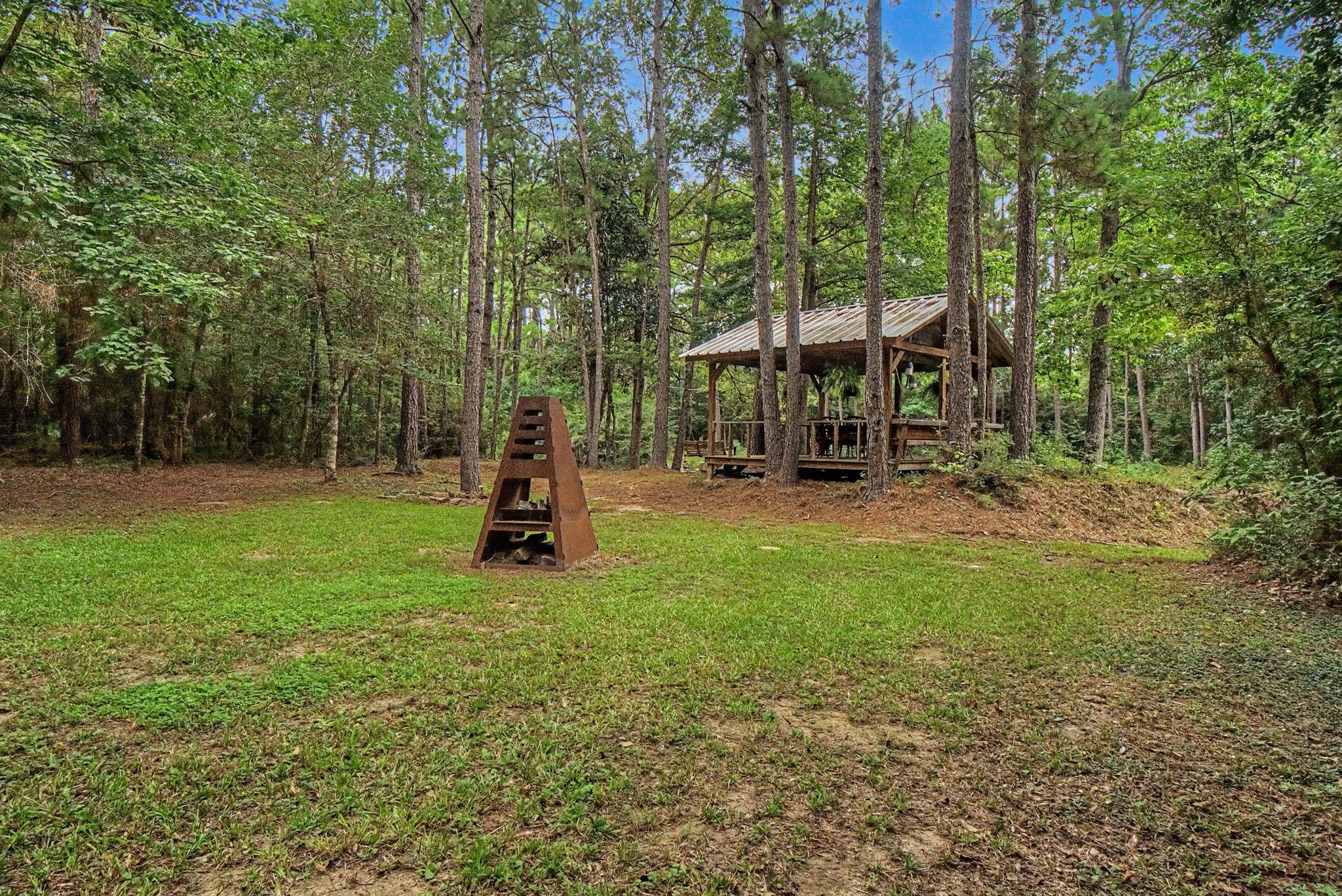272 Tom Marsh Road Livingston, TX 77351 - Photo 31 of 50 Fire Pit And Pavilion
