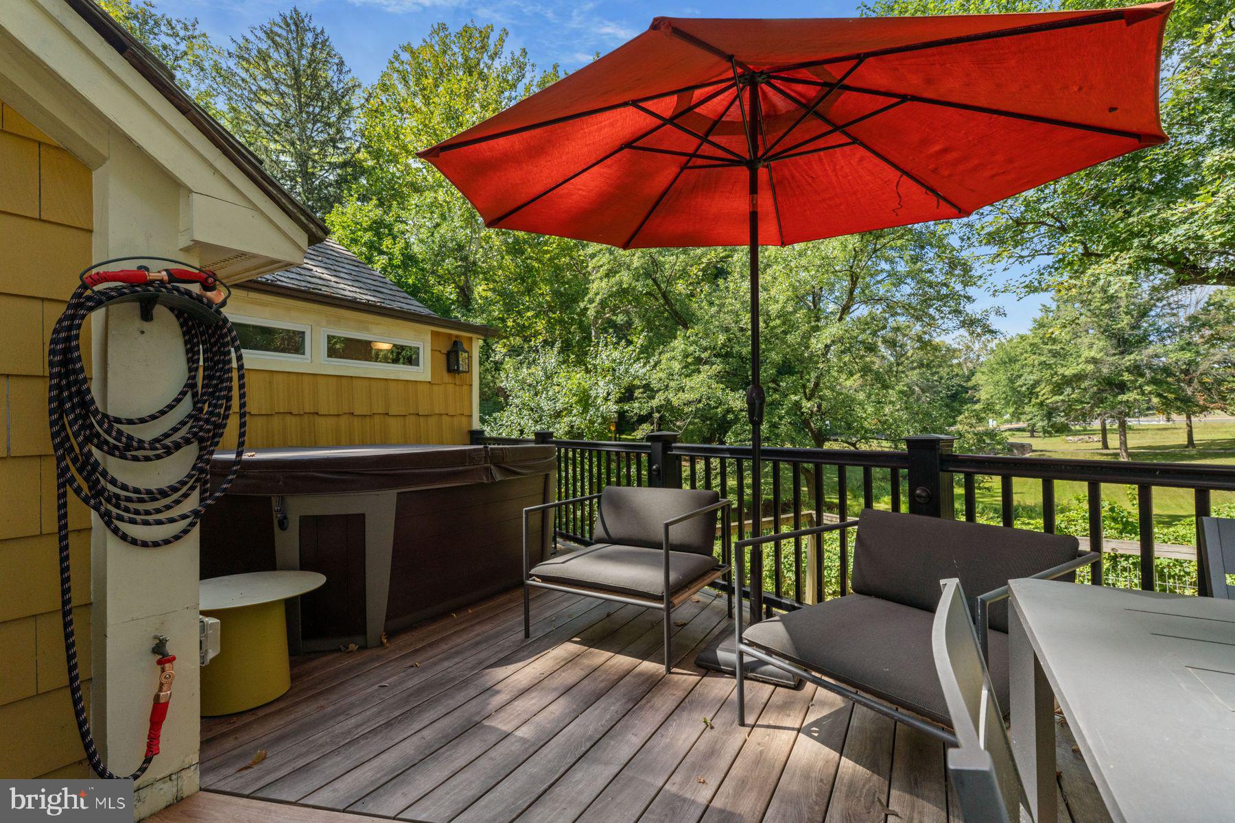2472 River Road New Hope, PA 18938 - Photo 12 of 50 a view of a balcony with chairs