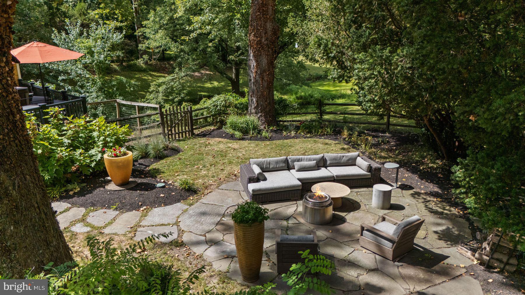 2472 River Road New Hope, PA 18938 - Photo 15 of 50 a view of yard with outdoor seating