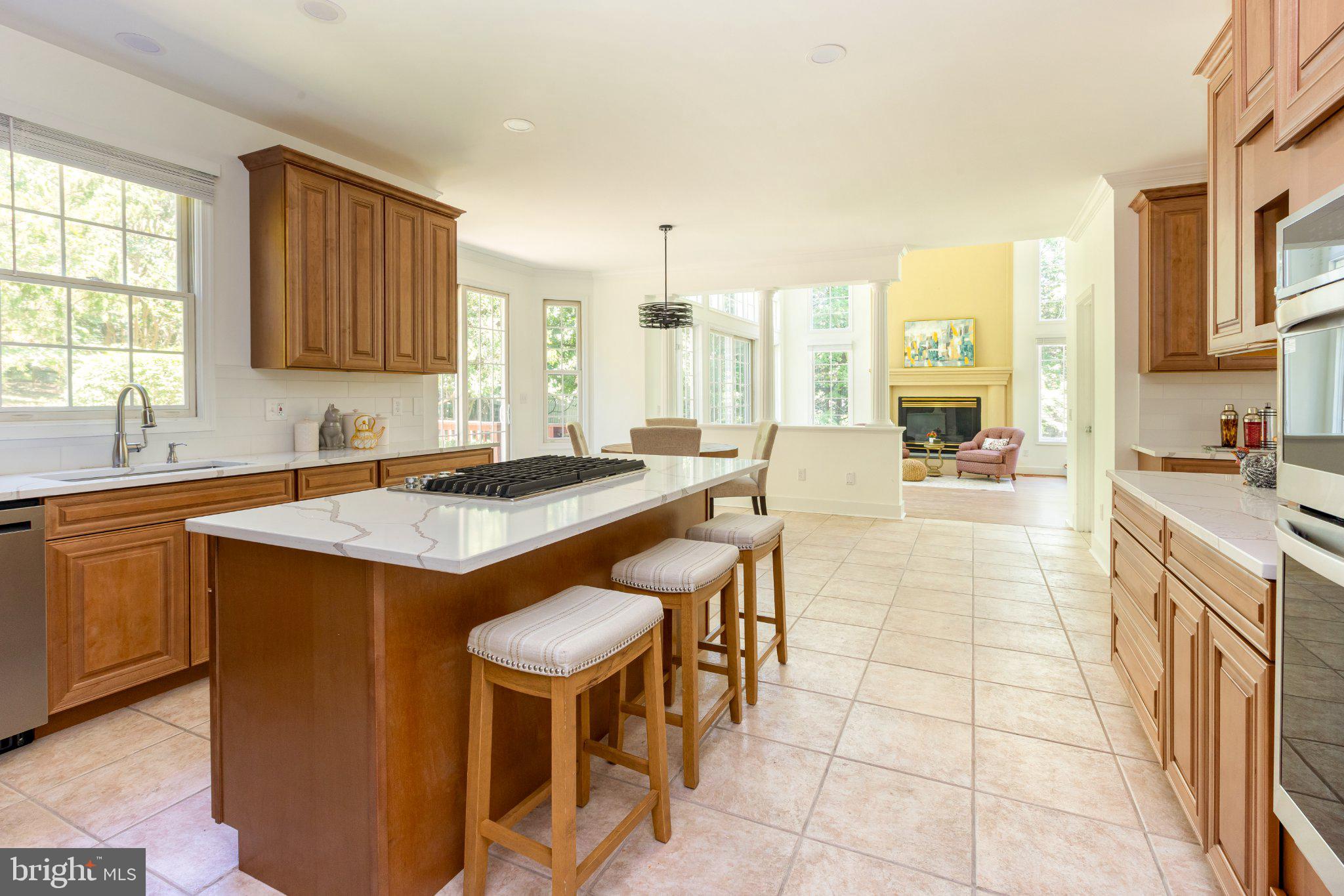7009 Persimmon Tree Road Bethesda, MD 20817 - Photo 13 of 63 Kitchen - Open to Family Room