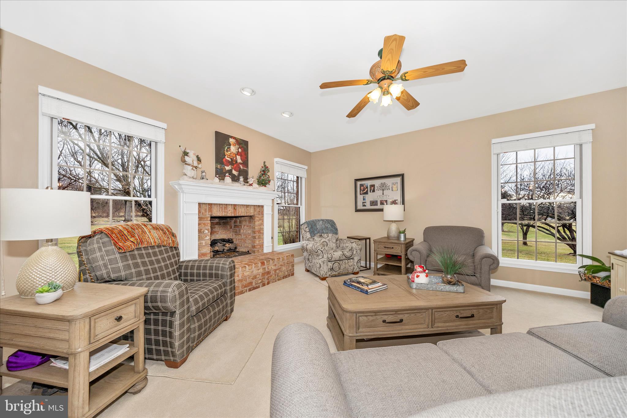8971 Light Street Williamsport, MD 21795 - Photo 22 of 53 a living room with furniture a fireplace and a flat screen tv