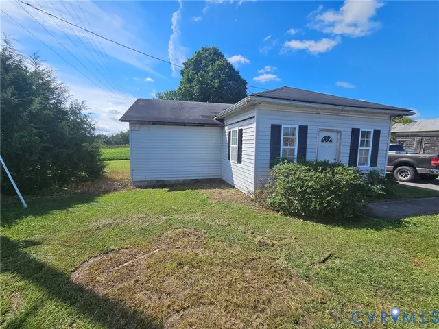 a house view with a garden space