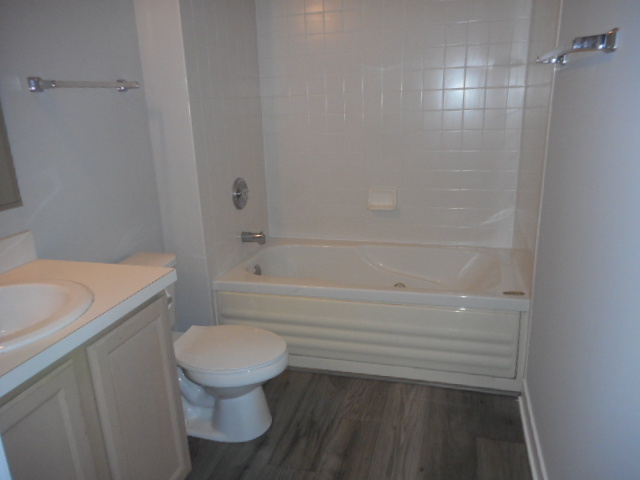 710 Timothy Court East Dundee, IL 60118 - Photo 12 of 25 a bathroom with a granite countertop toilet and a shower