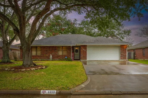 a view of a yard in front of a house