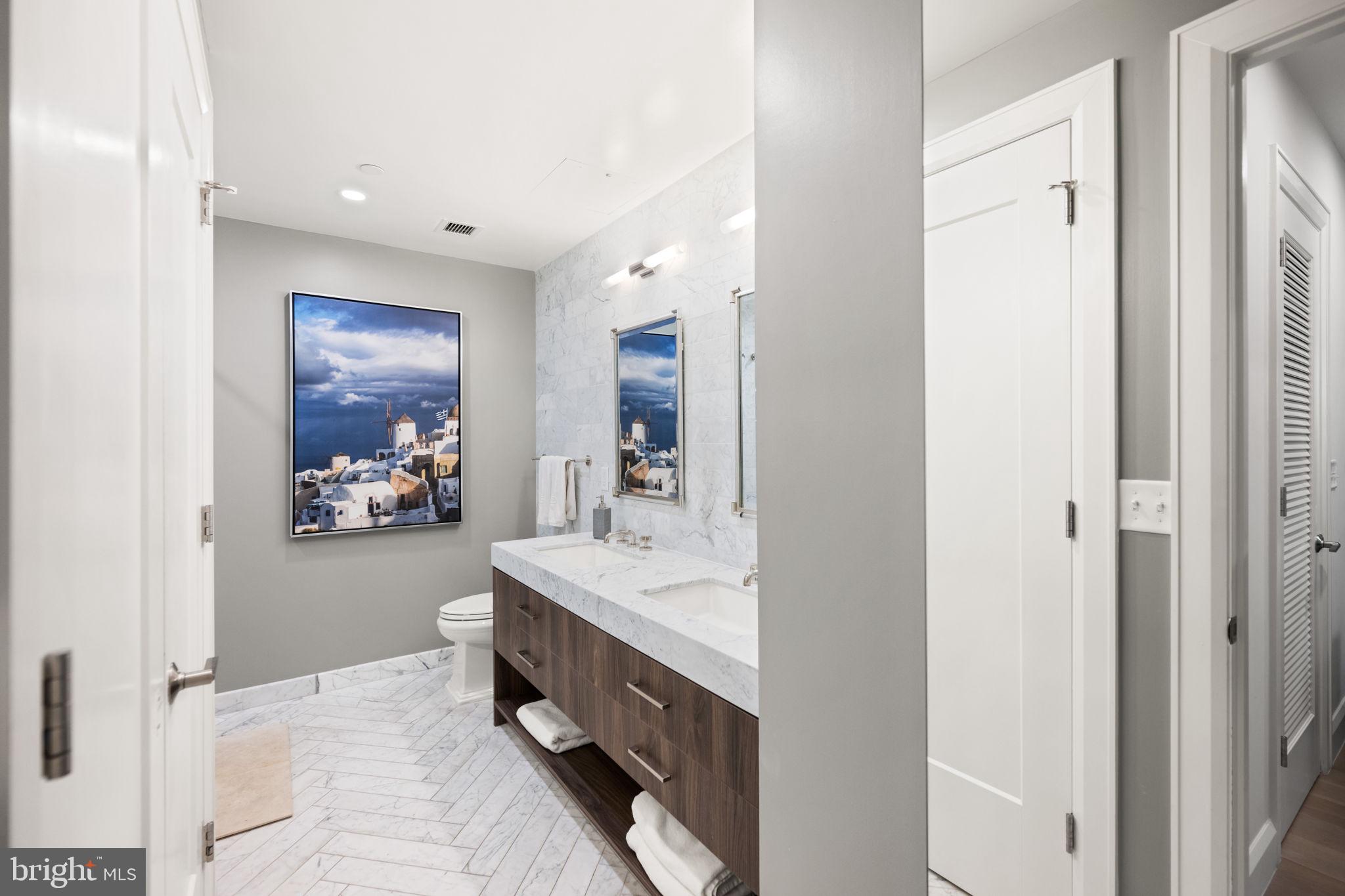1330 Lancaster Street, Unit C603 Baltimore, MD 21231 - Photo 34 of 63 a bathroom with a sink a mirror and a bathtub