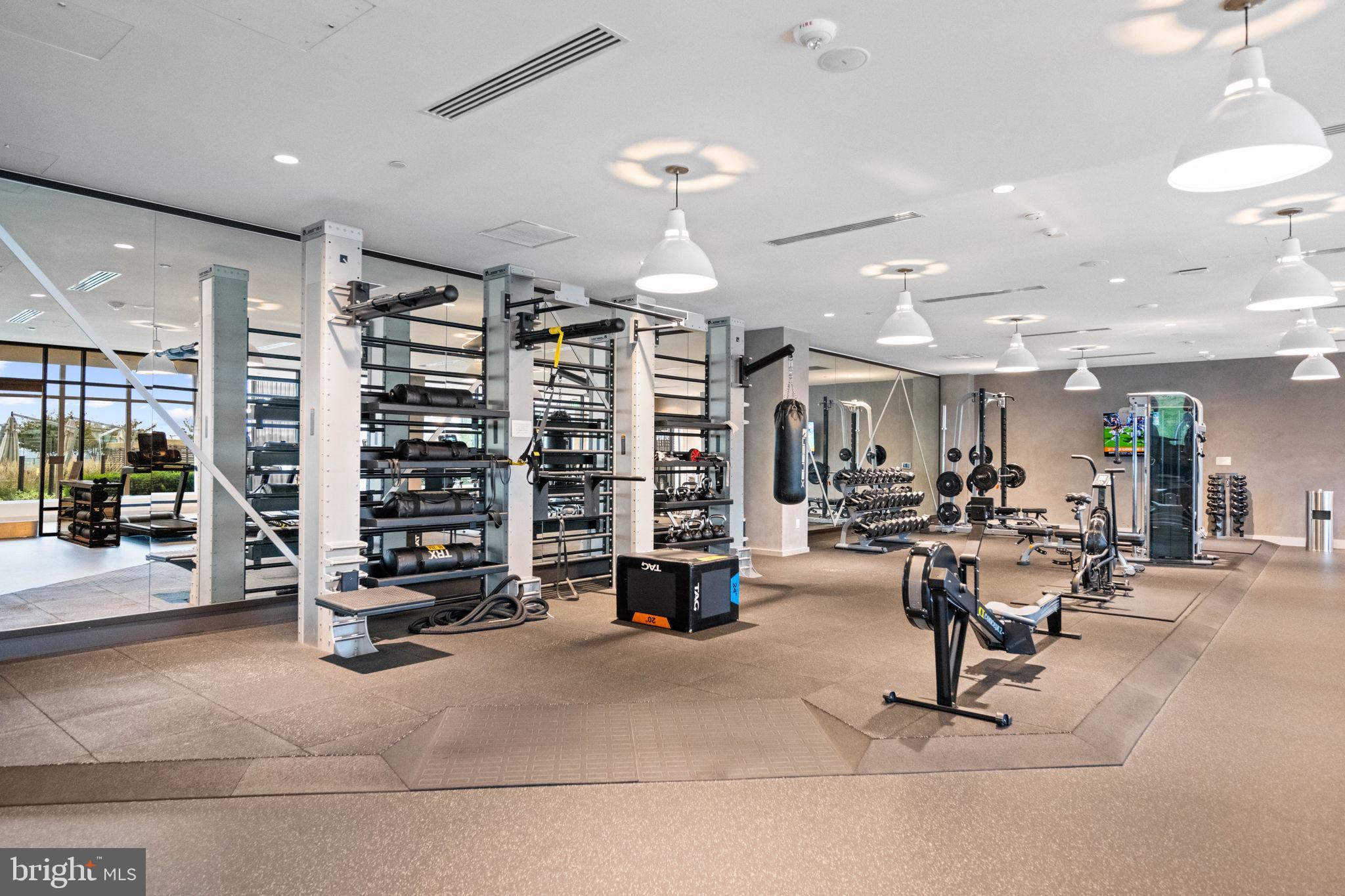 1330 Lancaster Street, Unit C603 Baltimore, MD 21231 - Photo 53 of 59 a view of a room with gym equipment