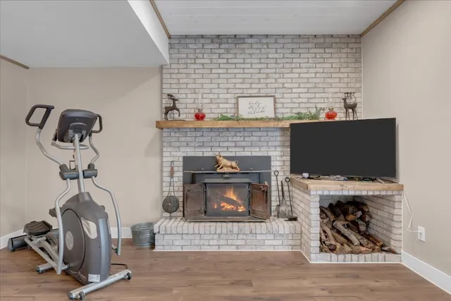 a backyard of a house