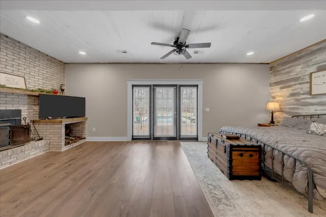 a view of swimming pool from a balcony