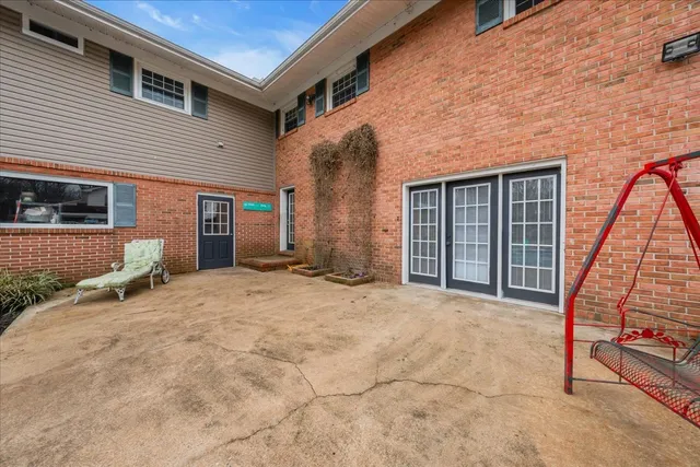 a view of a small yard