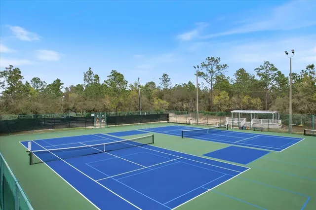 a view of a tennis court