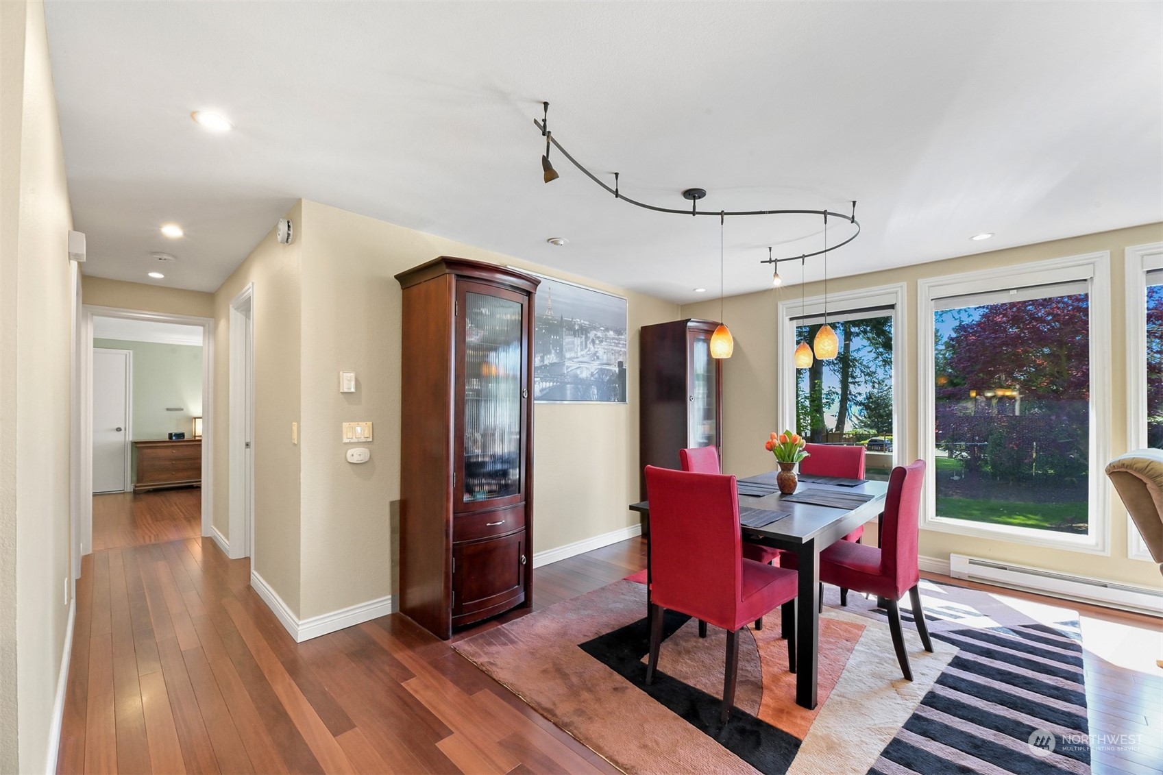 414 Fieldston Road Bellingham, WA 98225 - Photo 11 of 27 a view of a dining room with furniture window and wooden floor
