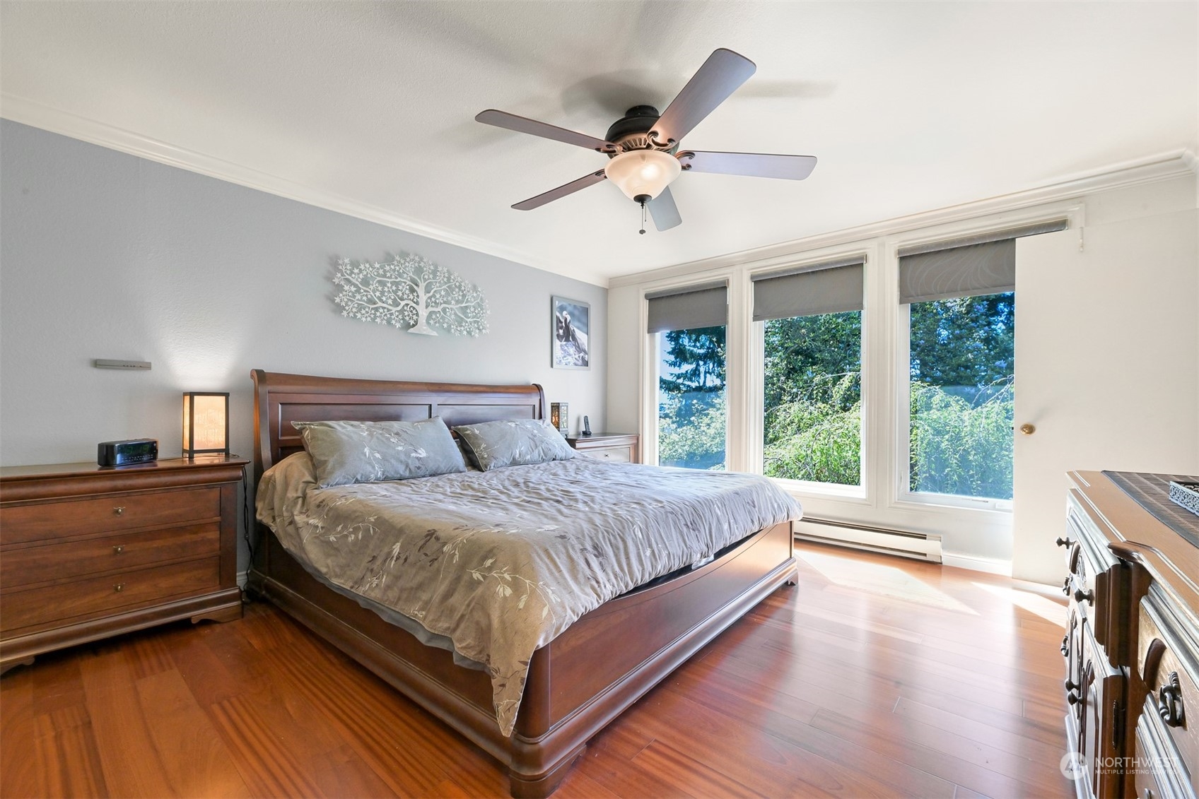 414 Fieldston Road Bellingham, WA 98225 - Photo 13 of 27 a bedroom with a large bed and a large window