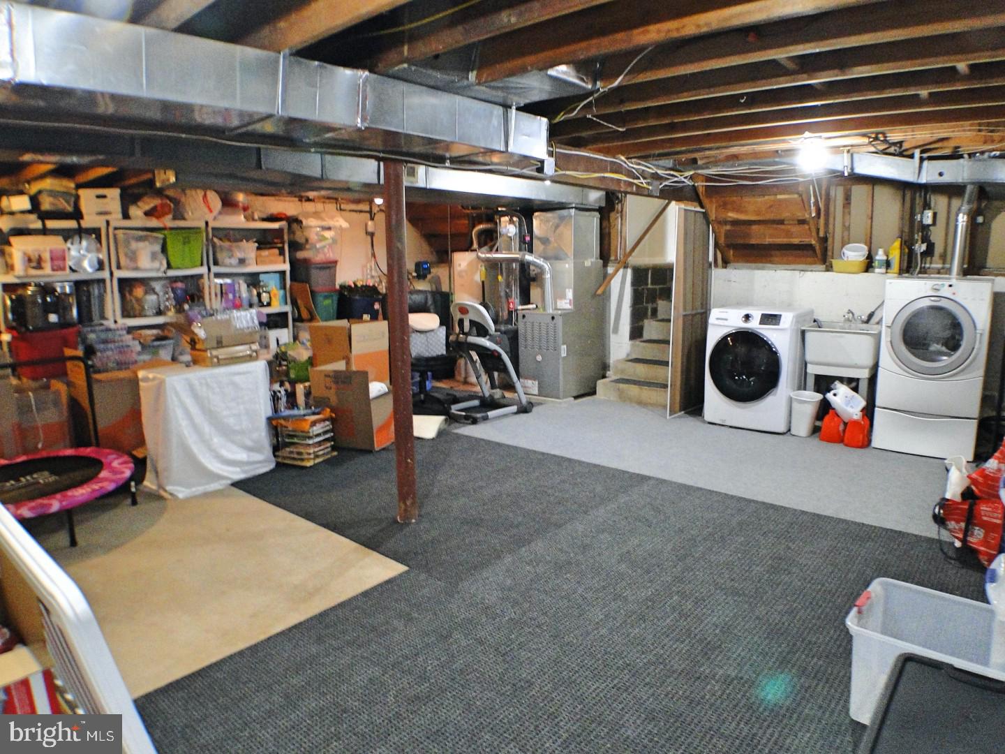 279 Norfolk Road Warminster, PA 18974 - Photo 34 of 41 Basement Laundry and Storage Area
