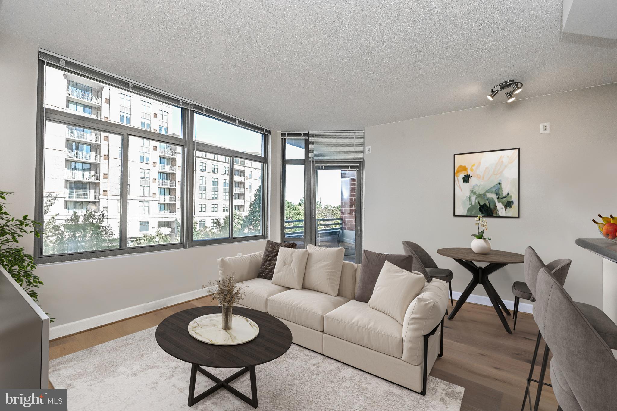 3650 South Glebe Road, Unit 345 Arlington, VA 22202 - Photo 10 of 46 Living Area with Door to Balcony