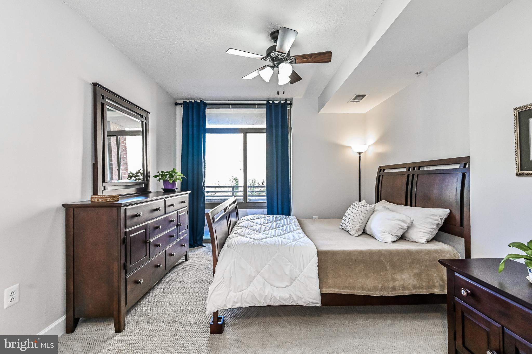 3650 South Glebe Road, Unit 345 Arlington, VA 22202 - Photo 14 of 46 Ceiling Fan in Primary Bedroom