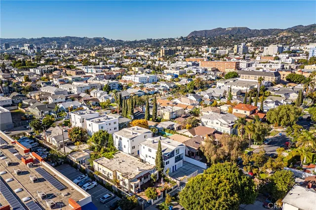 a view of a hallway with washer and dryer