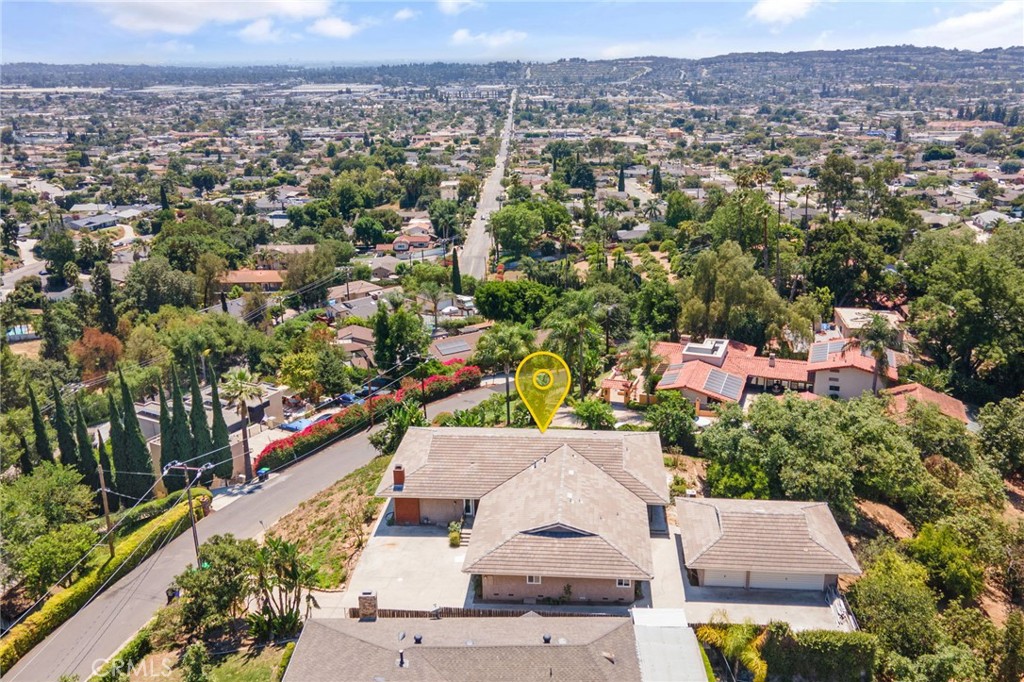 1281 Mayapan Road La Habra Heights, CA 90631 - Photo 58 of 65 an aerial view of a house with a outdoor space