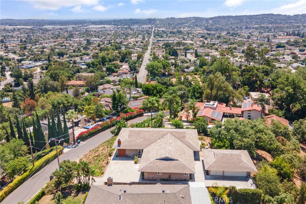 1281 Mayapan Road La Habra Heights, CA 90631 - Photo 59 of 65 an aerial view of a house with a outdoor space