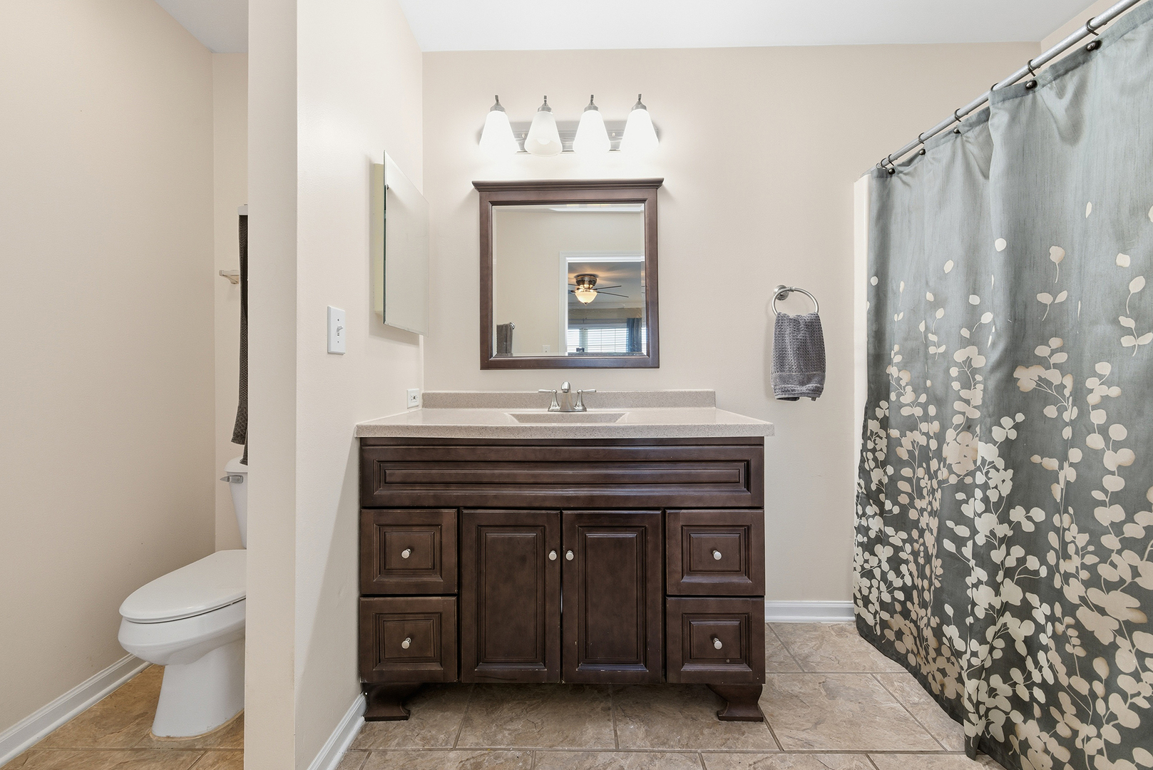 1461 Waterside Drive Bolingbrook, IL 60490 - Photo 13 of 26 a bathroom with a sink a toilet and shower