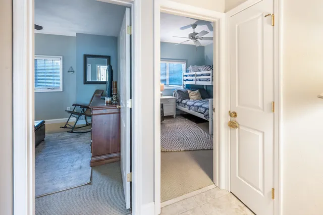 a view of a hallway with interior of the house