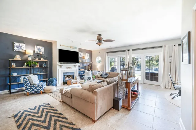a view of swimming pool from a balcony