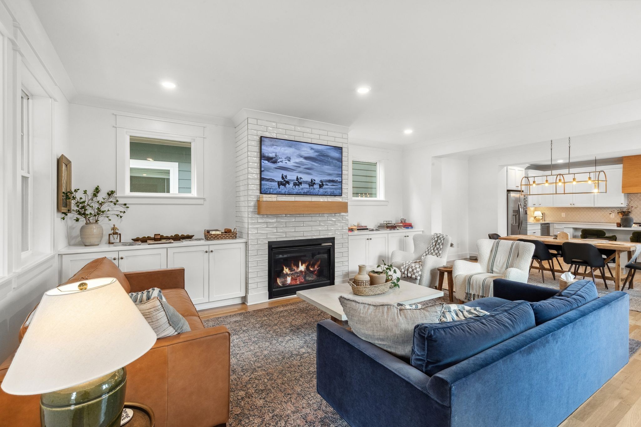 423 A American Road Nashville, TN 37209 - Photo 17 of 47 a living room with furniture and a fireplace