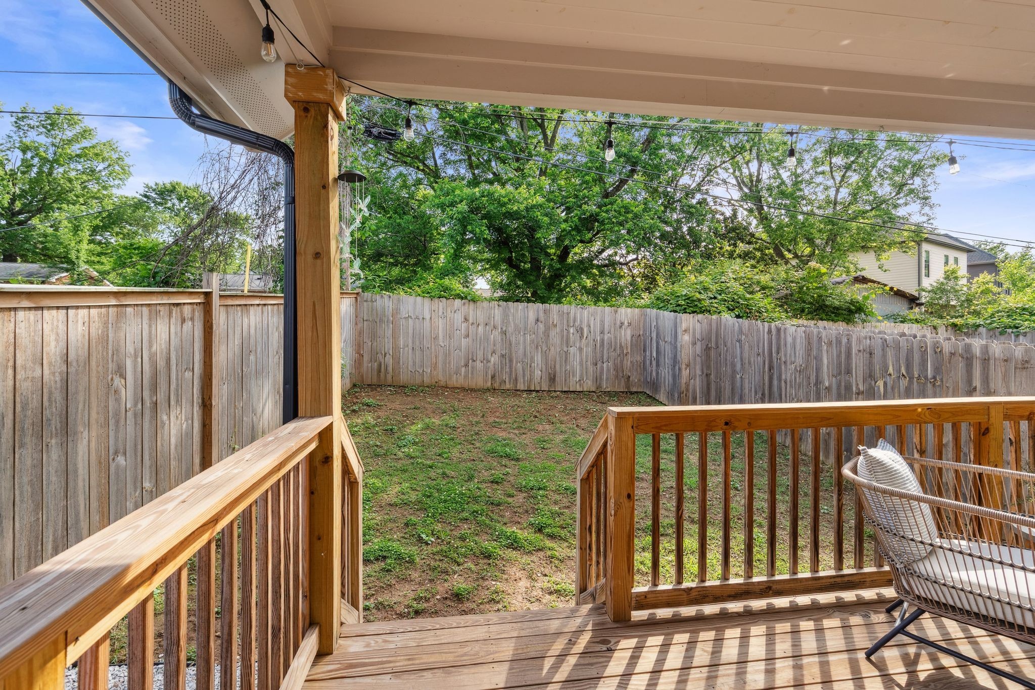 423 A American Road Nashville, TN 37209 - Photo 45 of 47 a view of a patio with table and chairs with wooden floor
