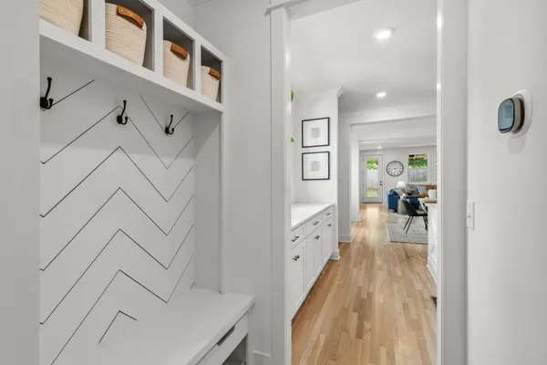 a view of a walk in closet