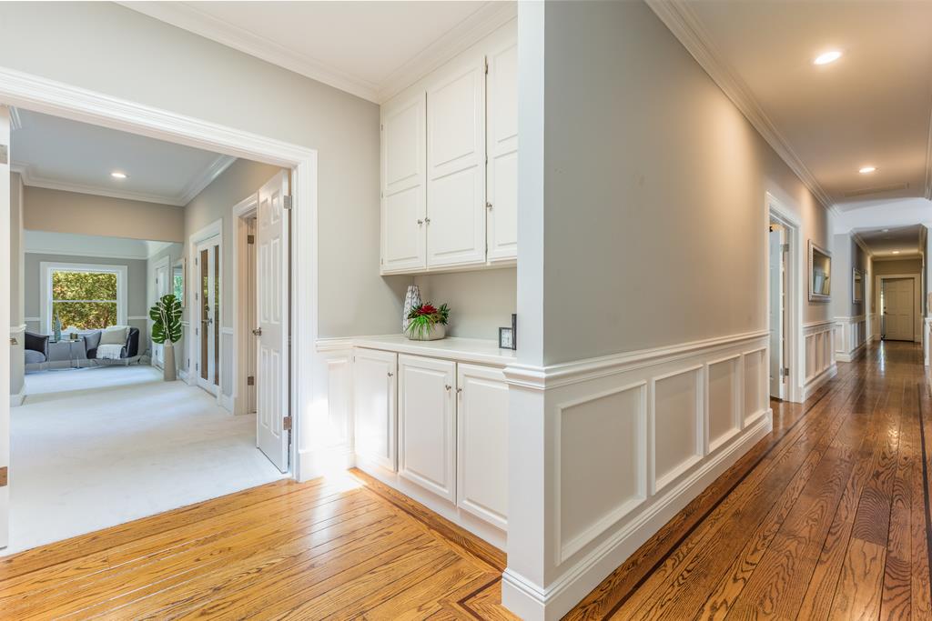 12385 Parker Ranch Road Saratoga, CA 95070 - Photo 40 of 50 a view of hallway with wooden floor