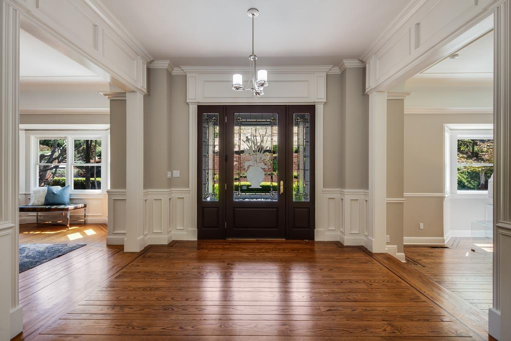 12385 Parker Ranch Road Saratoga, CA 95070 - Photo 8 of 50 a view of an entryway of a house window and wooden floor