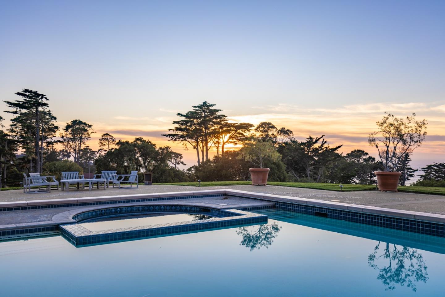 72 Fern Canyon Road Carmel, CA 93923 - Photo 62 of 66 a view of swimming pool with outdoor seating and yard in back