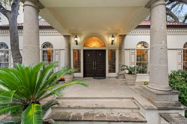 a front view of a house