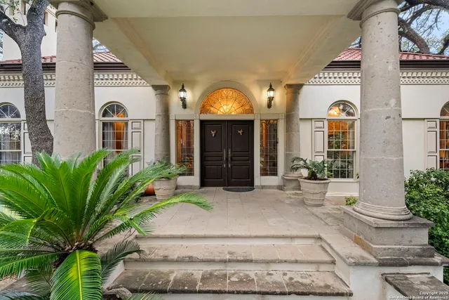 a front view of a house