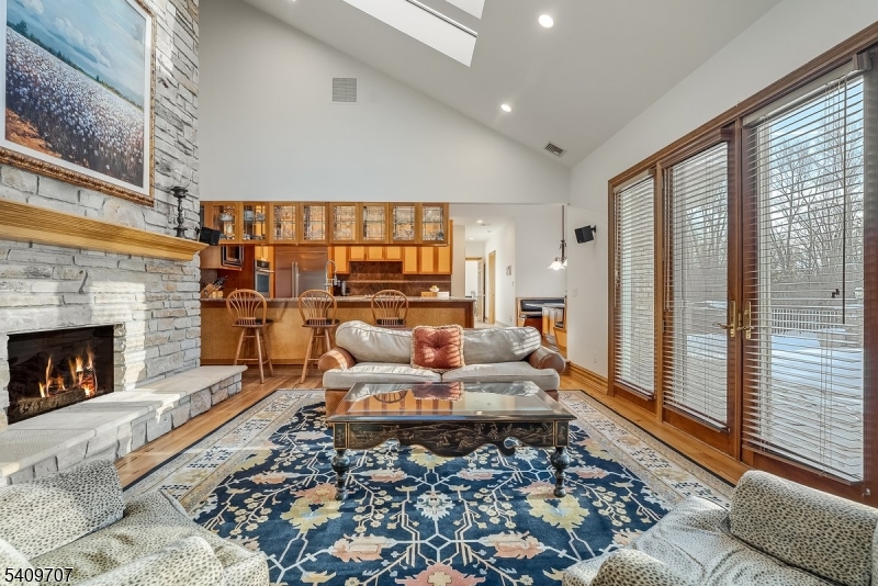 120 Goodale Road Newton, NJ 07860 - Photo 3 of 47 a living room with furniture and a fireplace