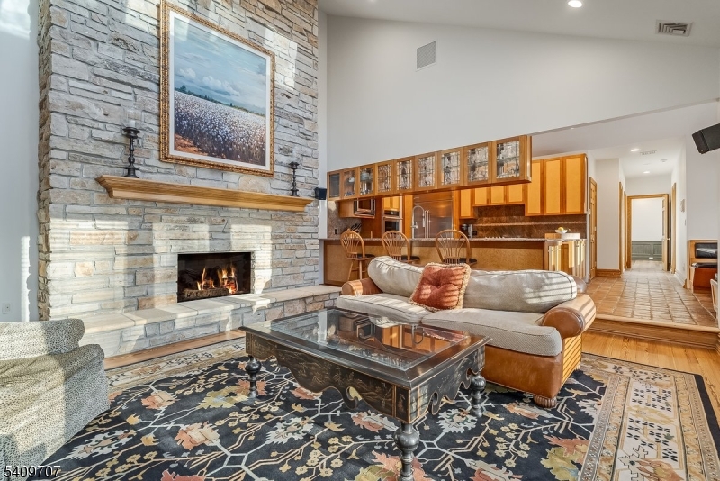 120 Goodale Road Newton, NJ 07860 - Photo 5 of 47 a living room with furniture and a fireplace