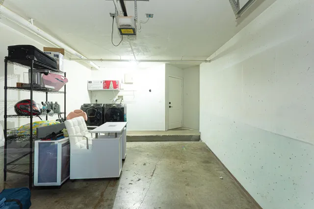 a room with storage and utility