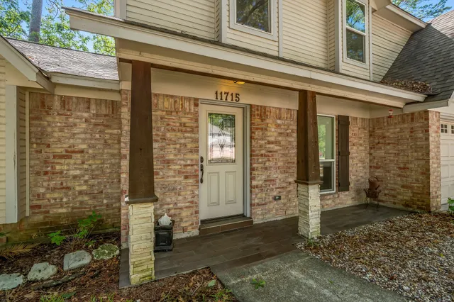 a front view of a building