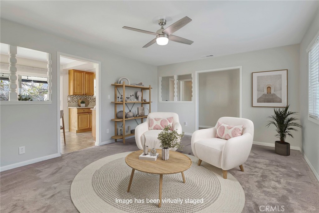 1115 South Groveland Place Anaheim, CA 92806 - Photo 14 of 42 a living room with furniture and a potted plant