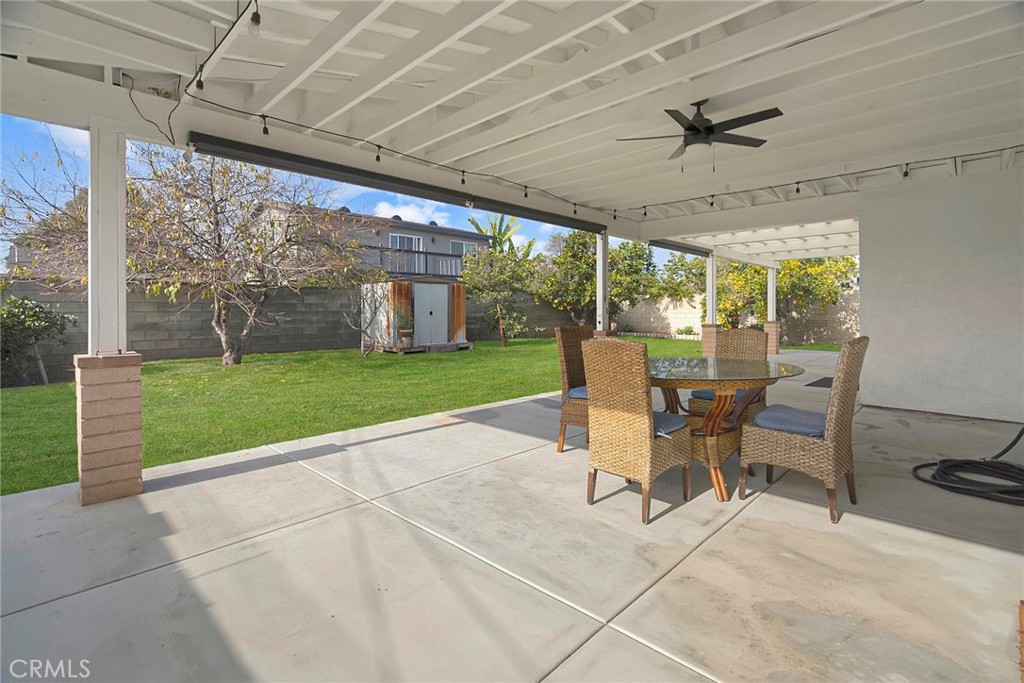 1115 South Groveland Place Anaheim, CA 92806 - Photo 35 of 42 a view of a patio with a backyard