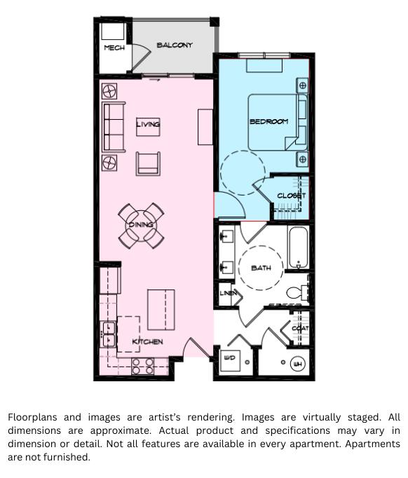2645 Burton Road, Unit BLD 4 Ann Arbor, MI 48104 - Photo 41 of 41 1bd Floorplan w Label (002)
