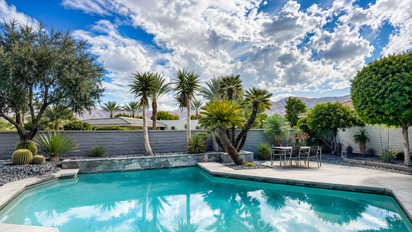 1 Surrey Court Rancho Mirage, CA 92270 - Photo 5 of 42 Pool and Clouds Expanded
